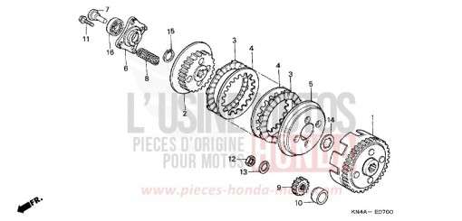 EMBRAYAGE XR100R3 de 2003